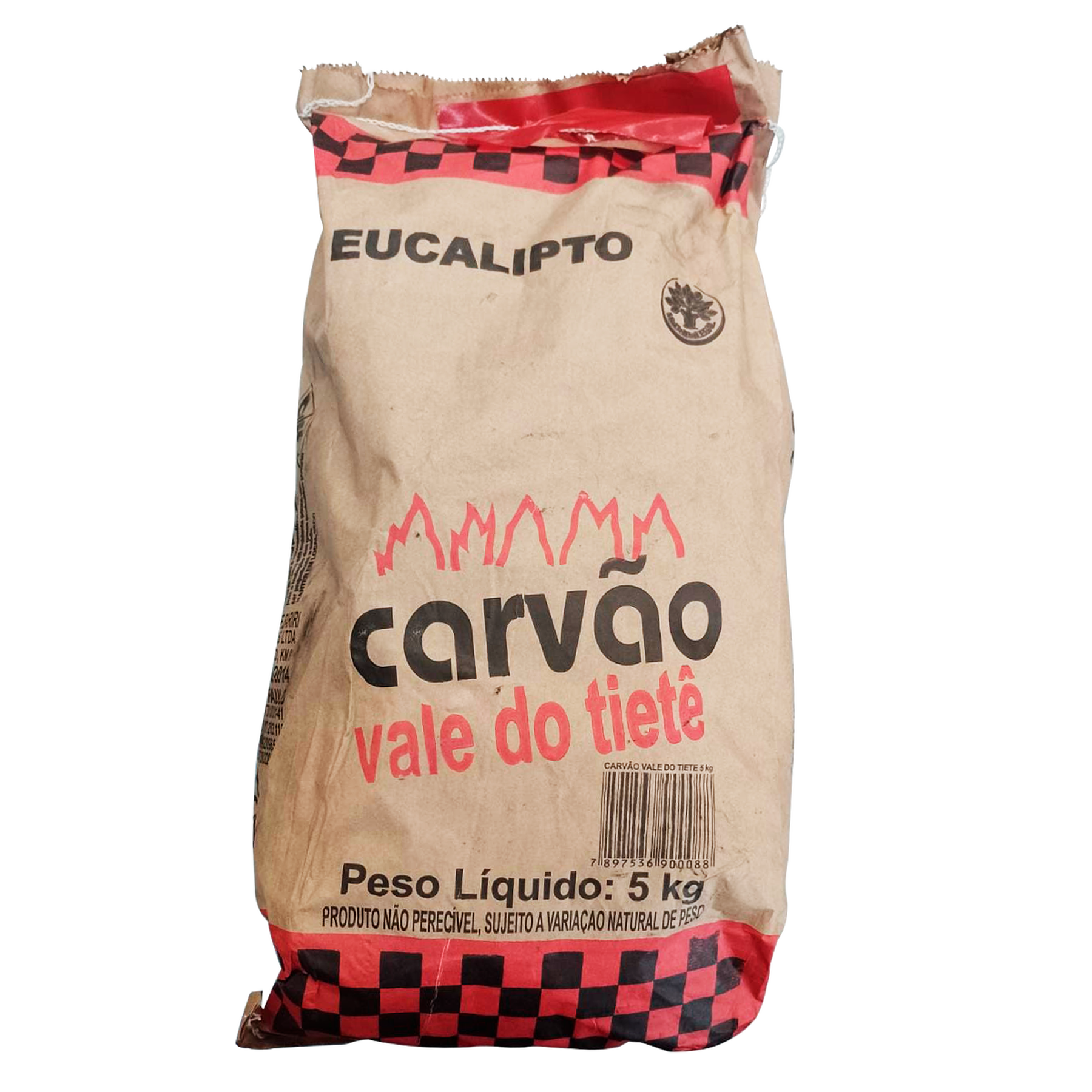 Carvão Eucalipto Vale do Tietê Pacote 5kg