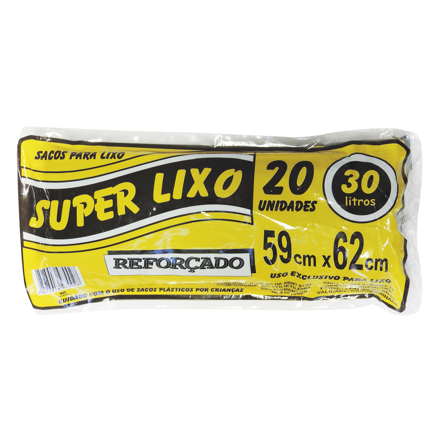 Saco Lixo Super Lixo 30l C/20 Unidades