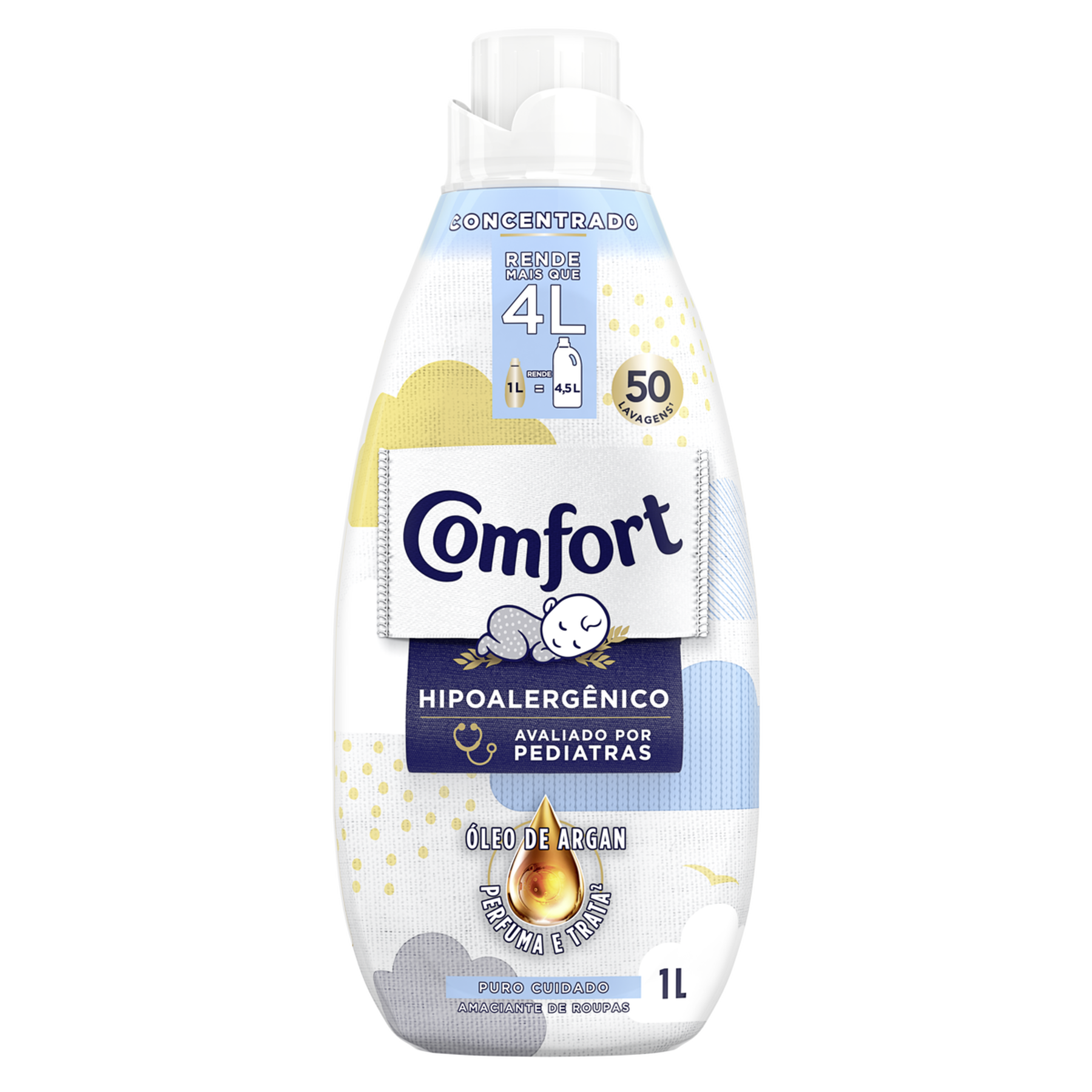 Amaciante de Roupa Concentrado Puro Cuidado Comfort Intense Frasco 1l