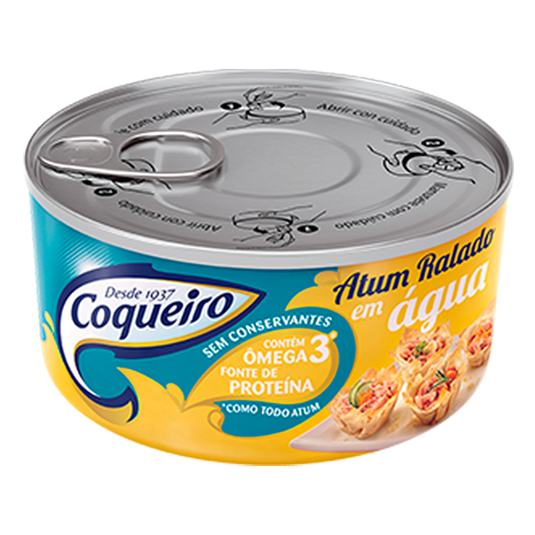 Atum Ralado ao Natural Coqueiro Lata 170g 