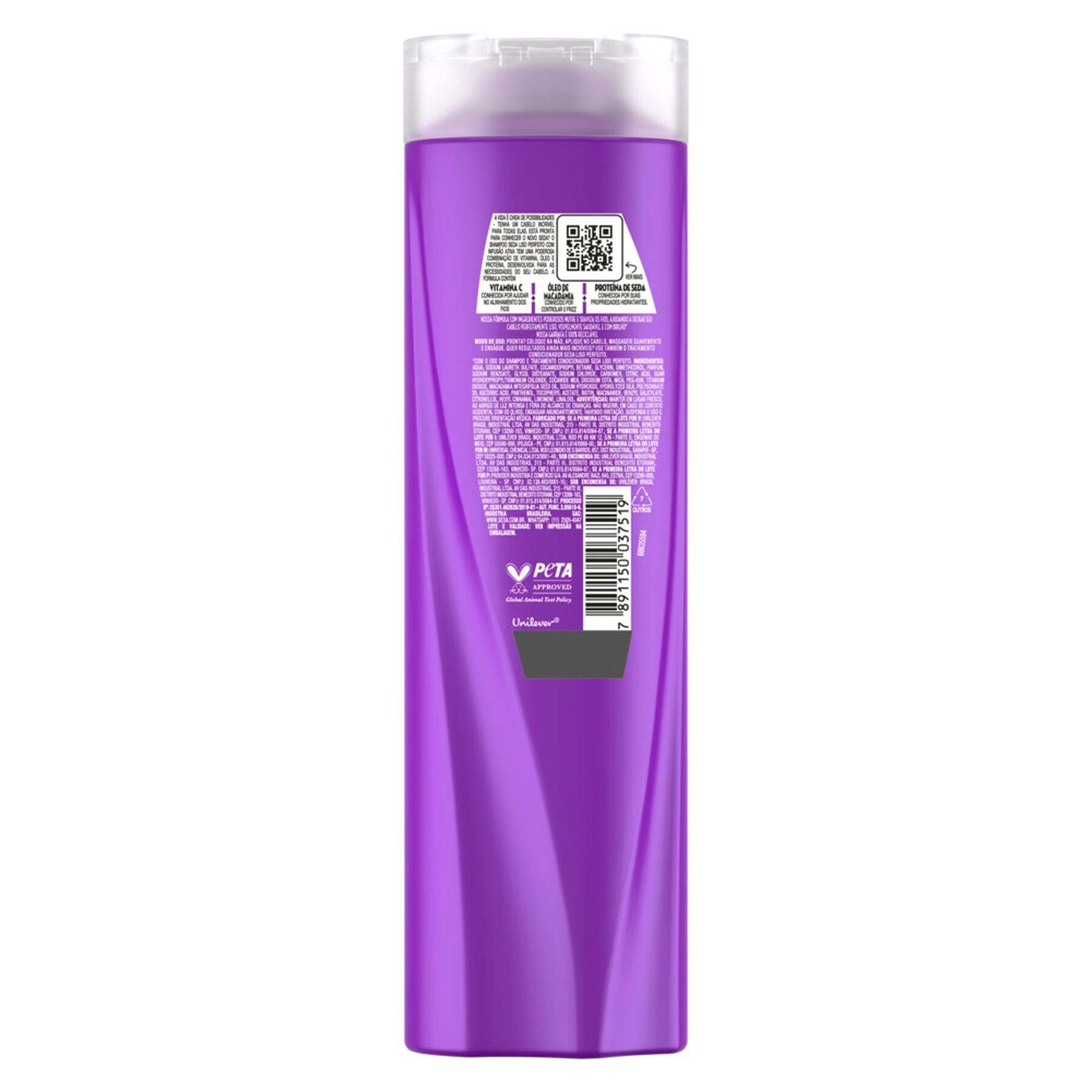 Shampoo Liso Perfeito Seda Frasco 325ml