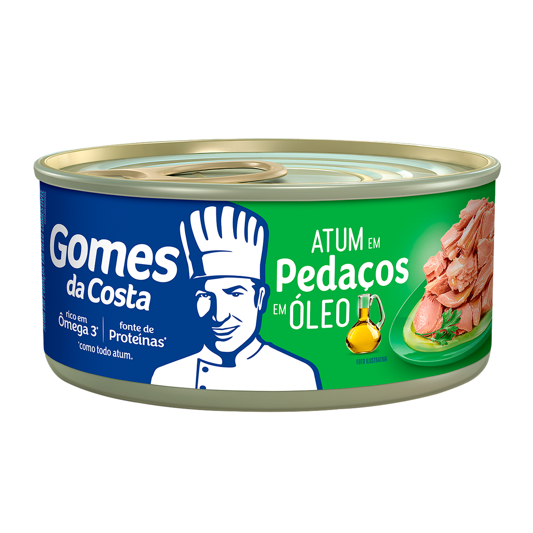 Atum em Pedaços em Óleo Gomes da Costa Lata 170g