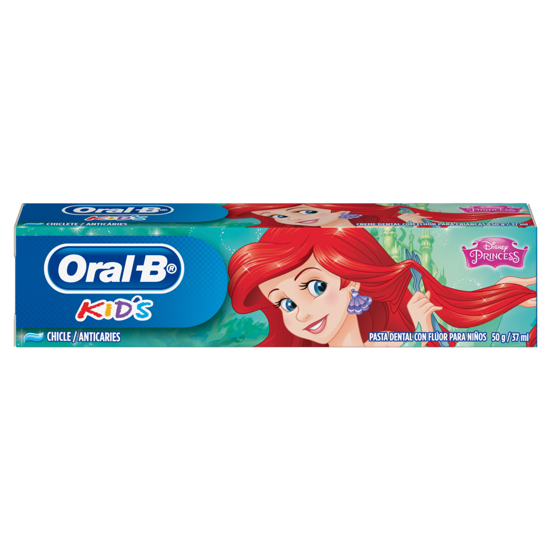 Creme Dental Infantil com Flúor Chiclete Disney Princess Oral-B Kids Caixa 50g