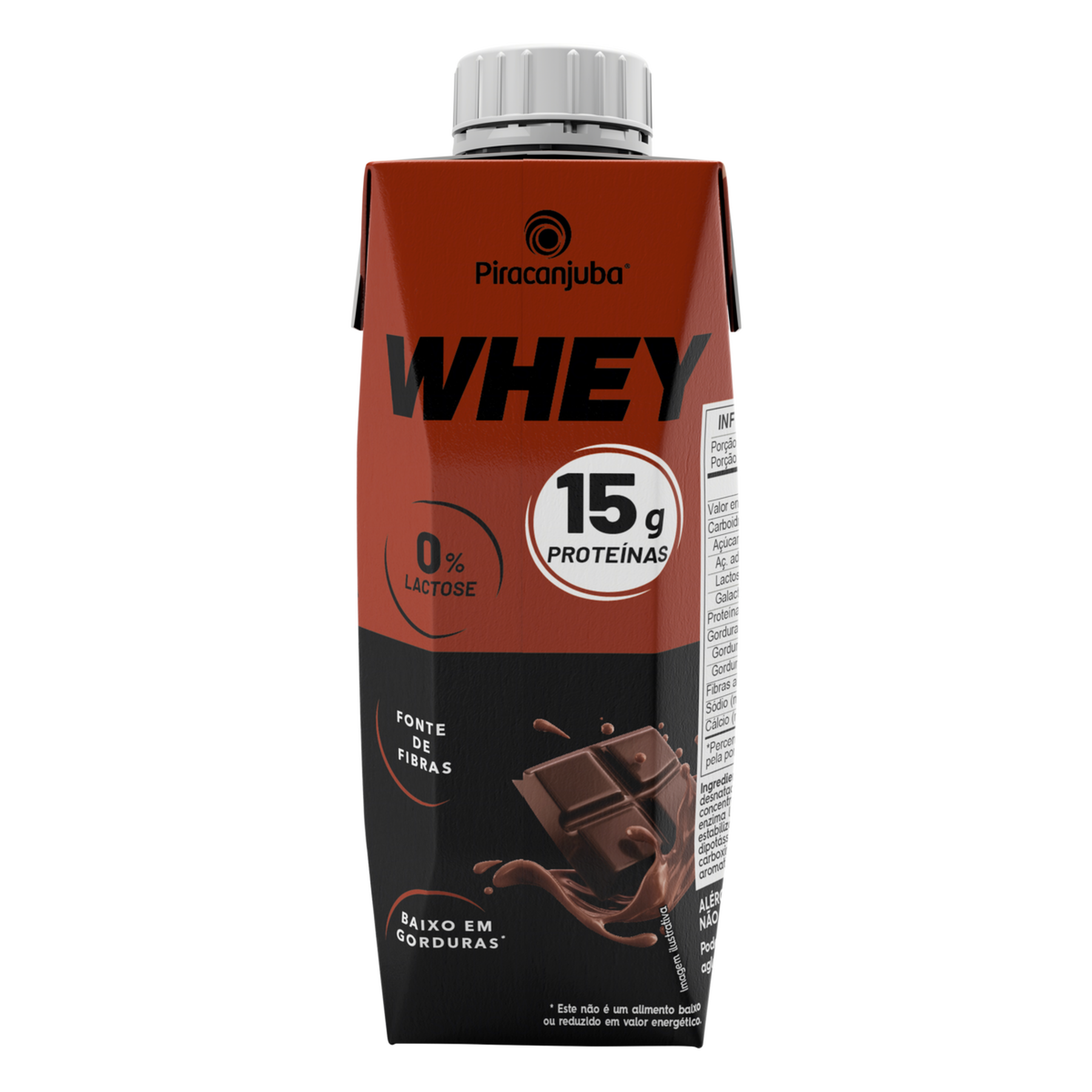 Bebida Láctea UHT Chocolate Zero Lactose Piracanjuba ProForce Caixa 250ml