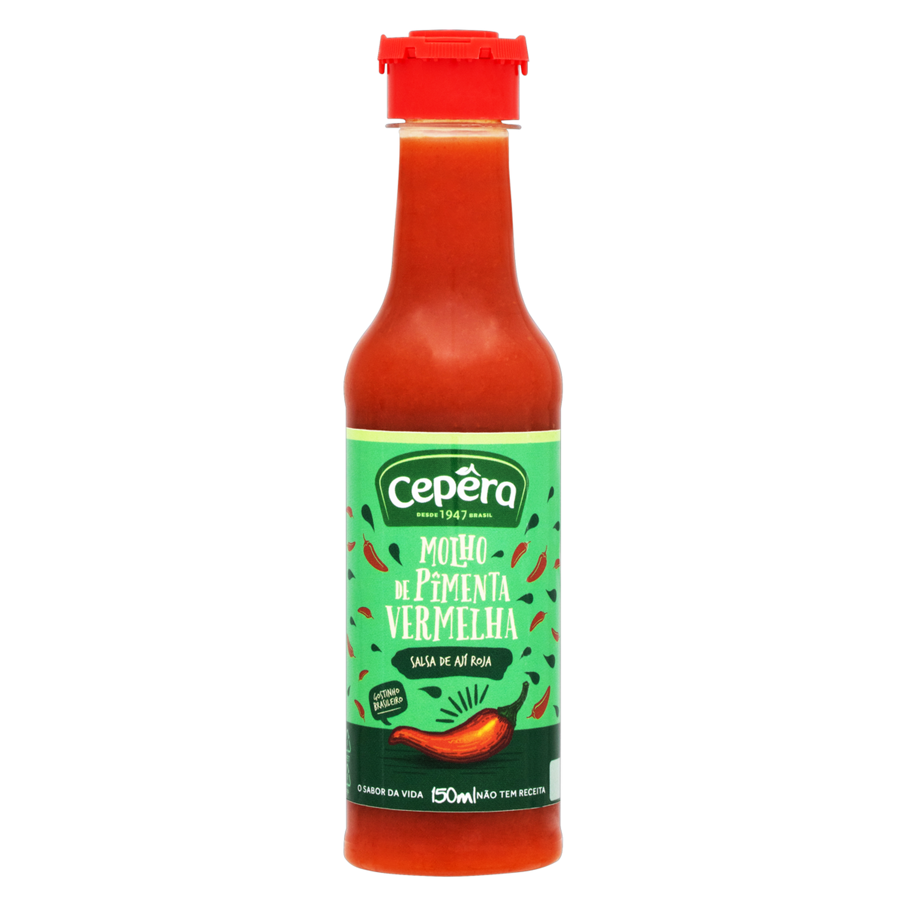 Molho de Pimenta-Vermelha Cepêra Frasco 150ml