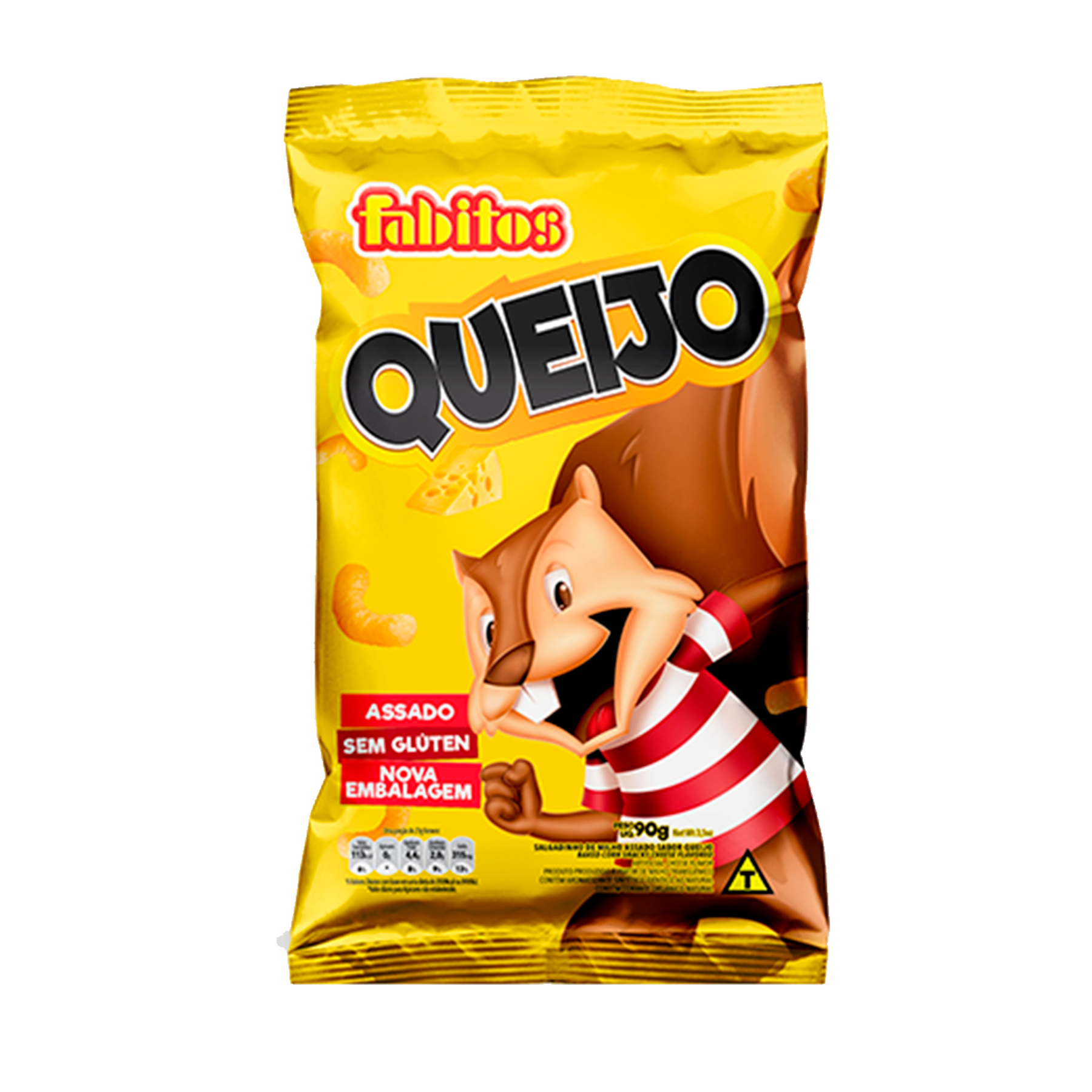 Salgadinho de Milho Queijo Fabitos Pacote 90g