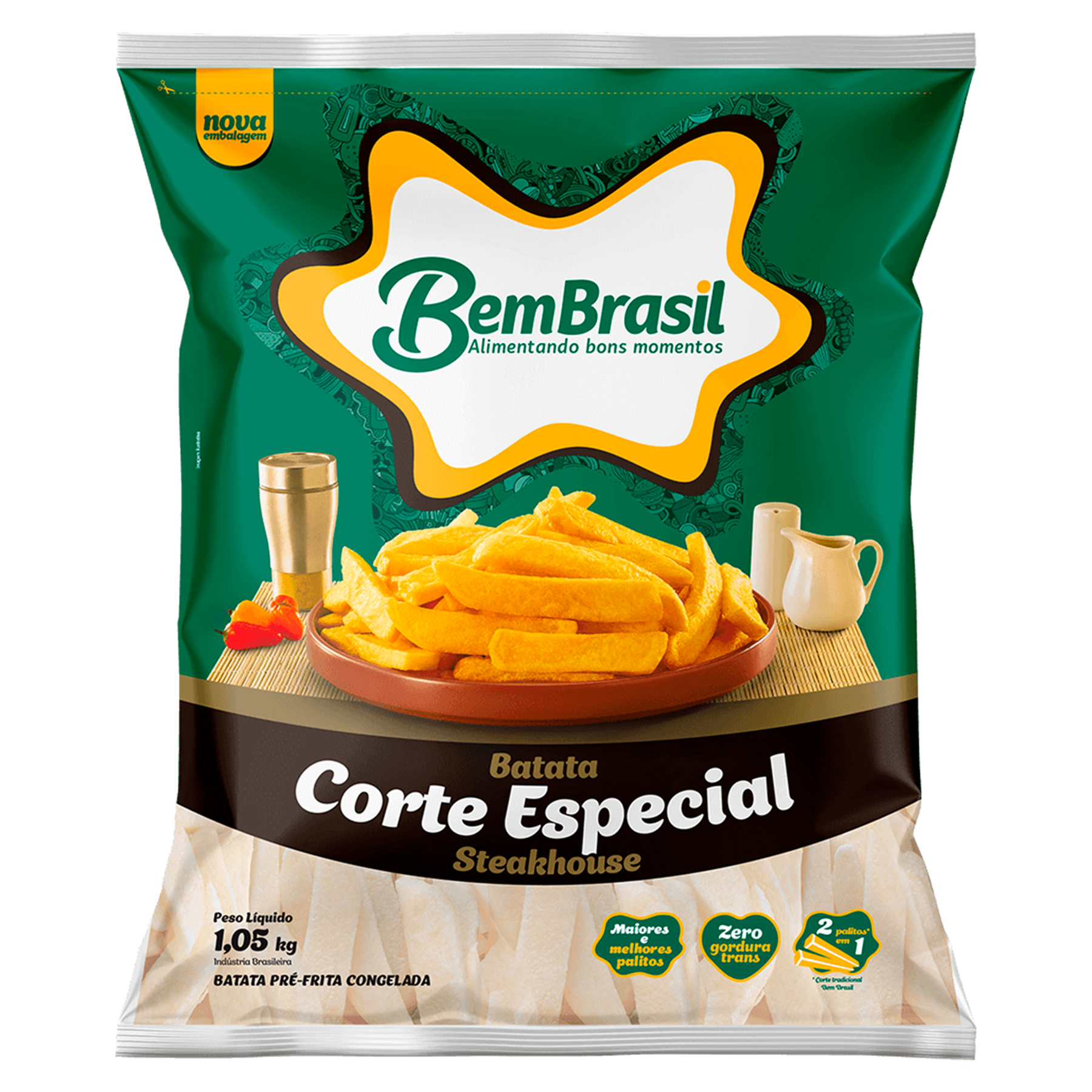 Batata Corte Especial Bem Brasil Pacote 1,05kg