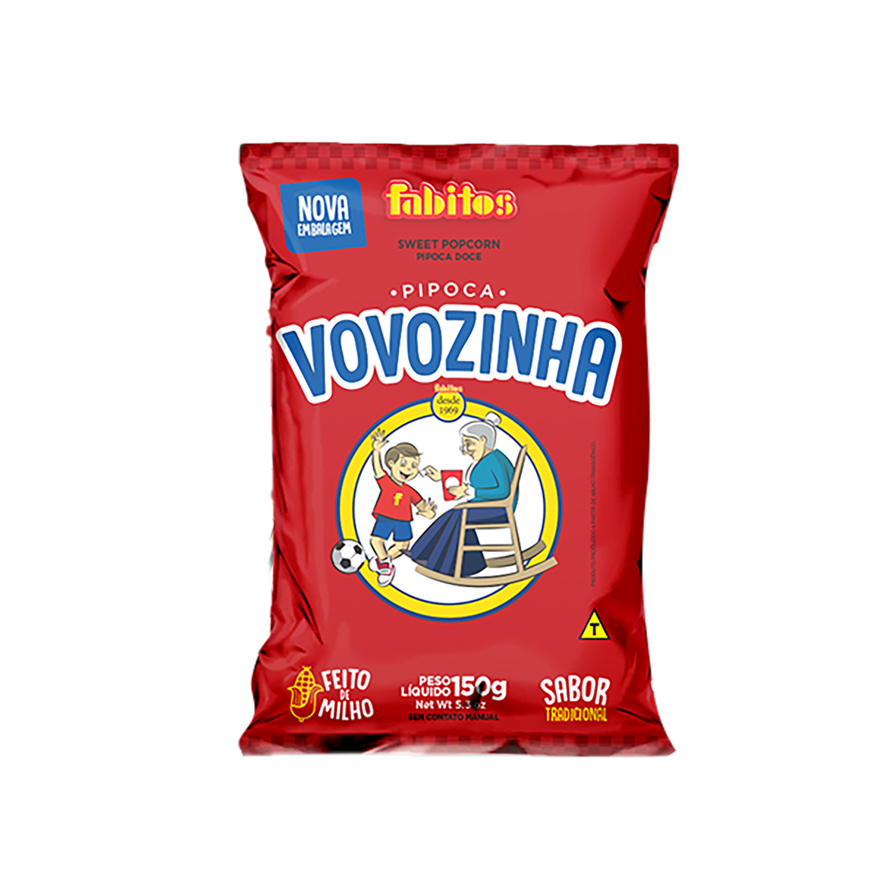 Pipoca Doce Vovozinha Fabitos Pacote 150g