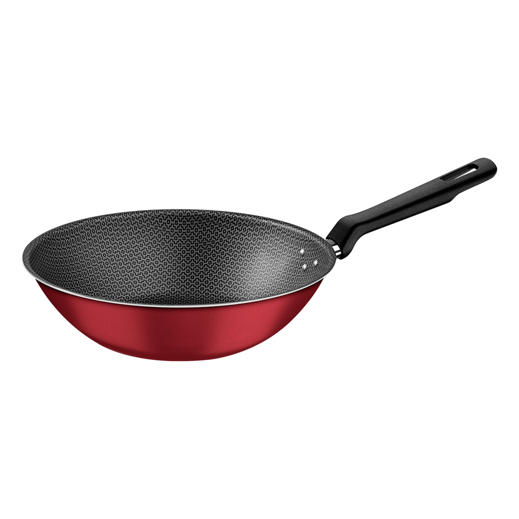 Panela Wok Loreto Vermelho Tramontina 24cm 2,2l