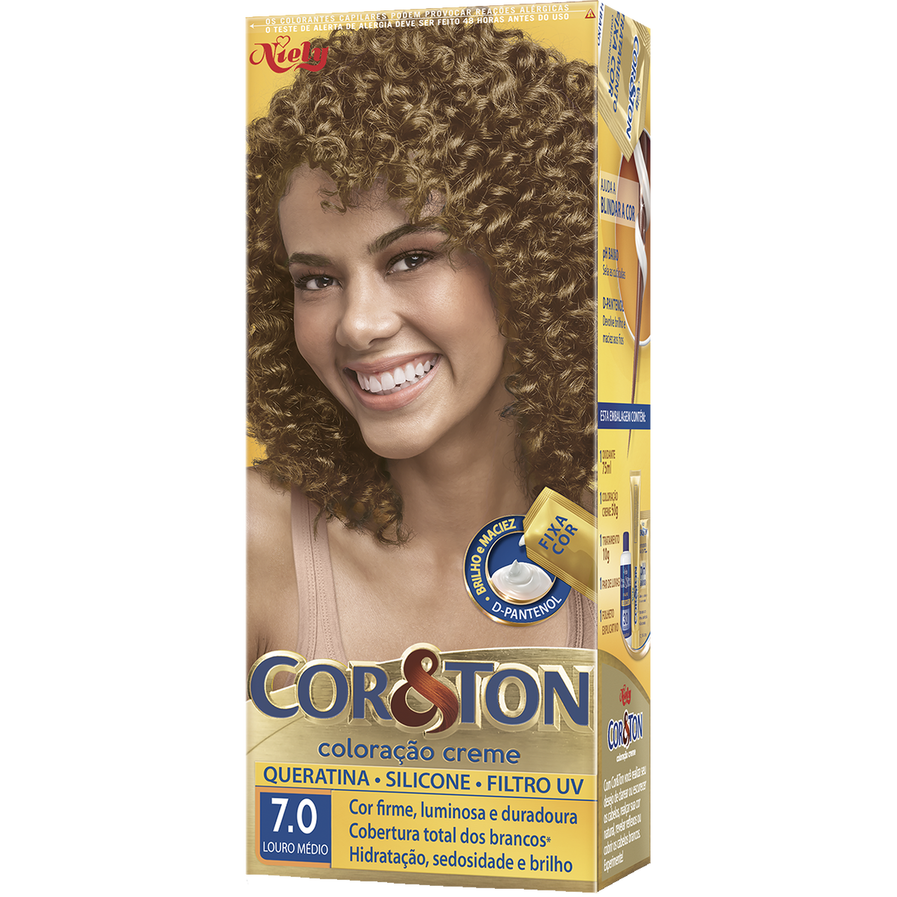 Tintura para Cabelo Louro Médio 7.0 CoreTon