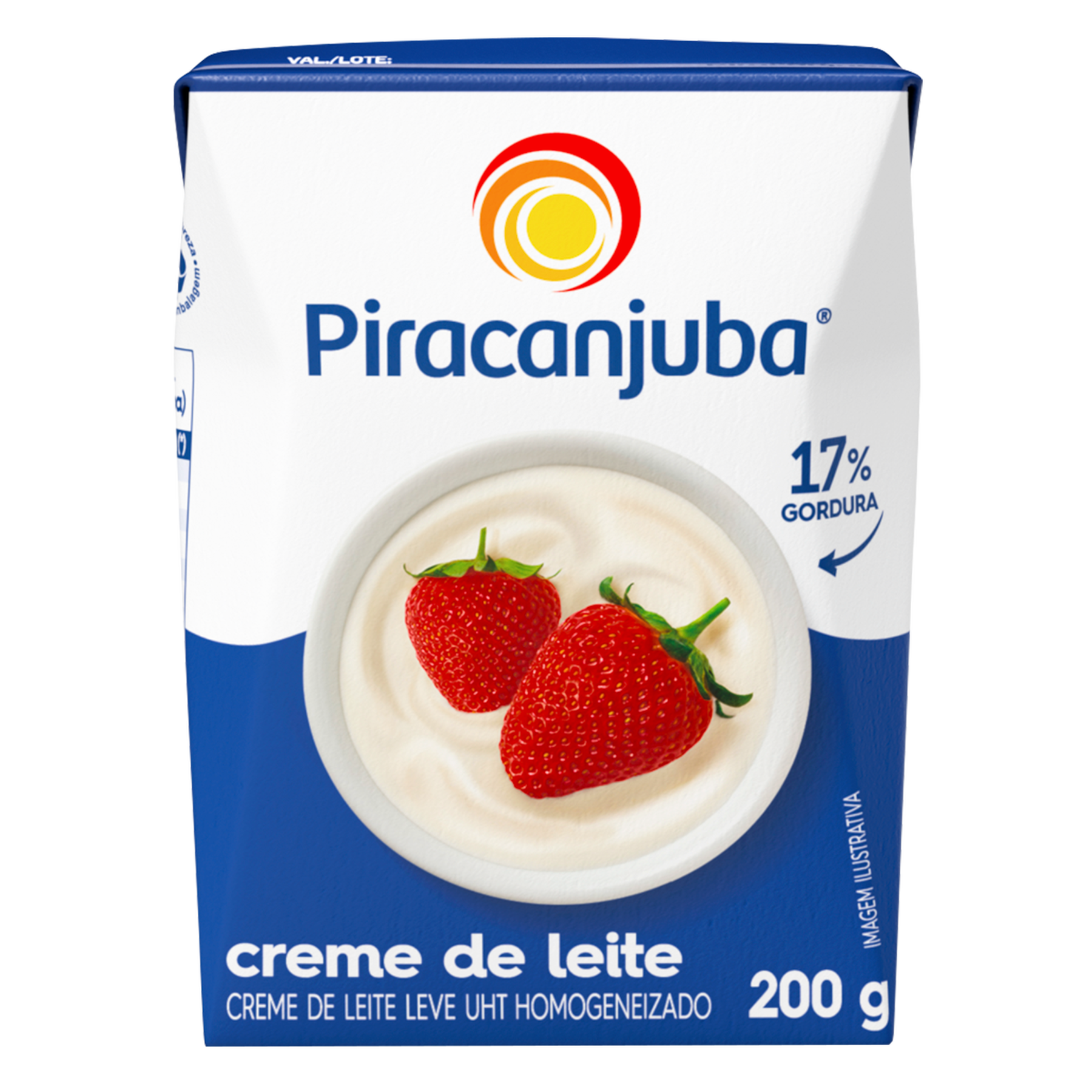 Creme de Leite UHT Homogeneizado Piracanjuba Caixa 200g