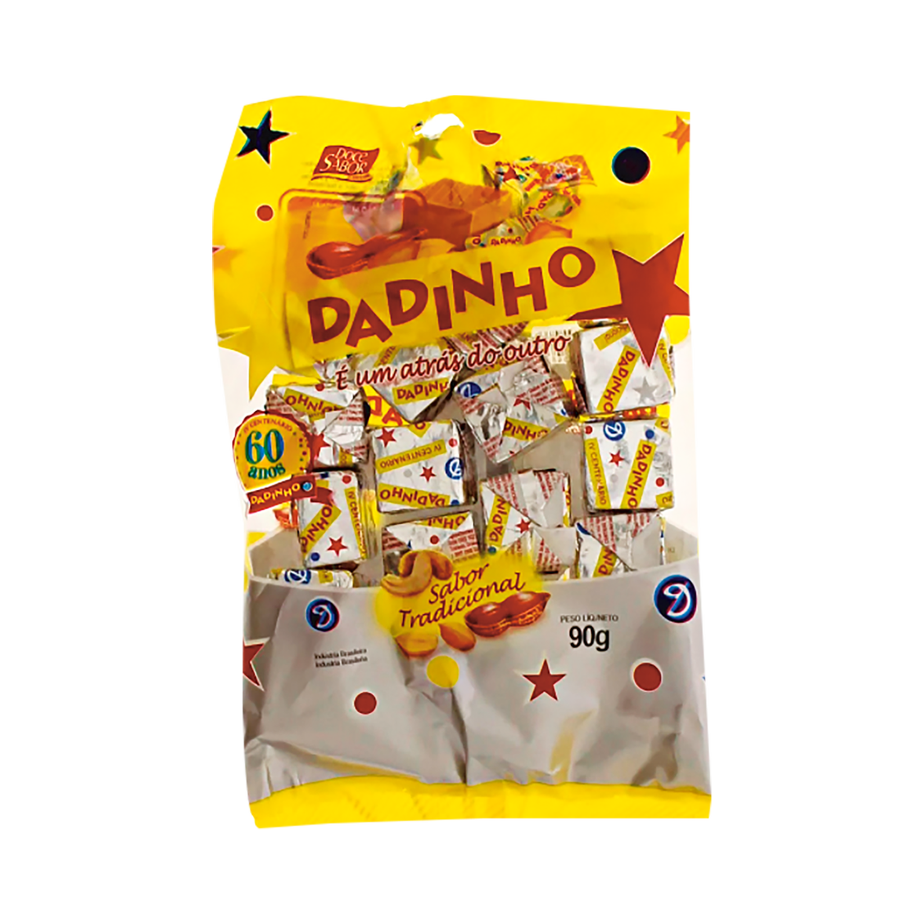 Doce de Amendoim Tradicional Dadinho Pacote 90g