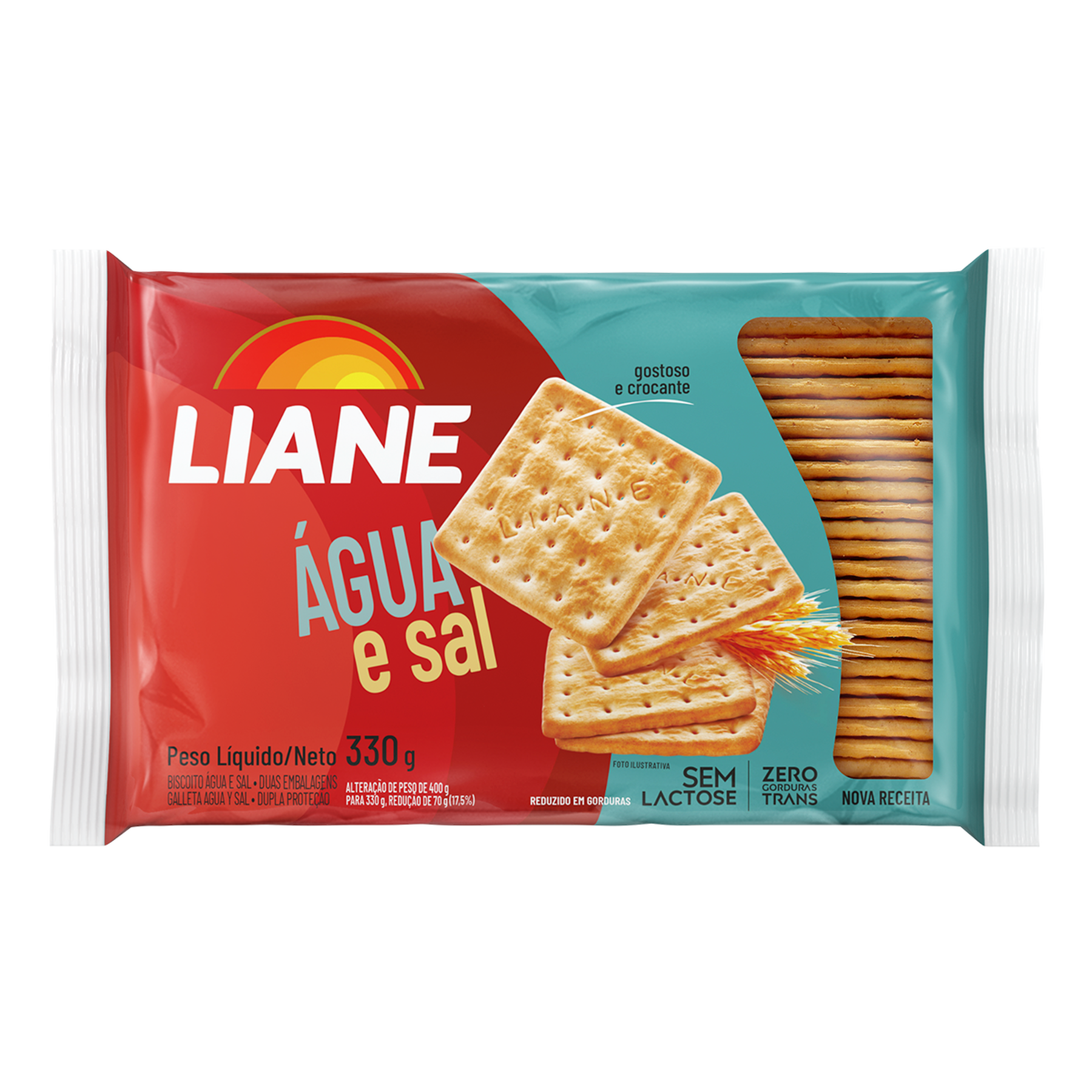 Biscoito Água e Sal Liane Pacote 330g