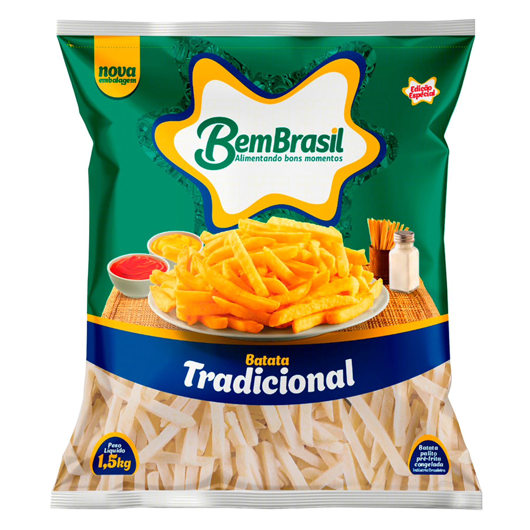 Batata Tradicional Bem Brasil Pacote 1,5kg
