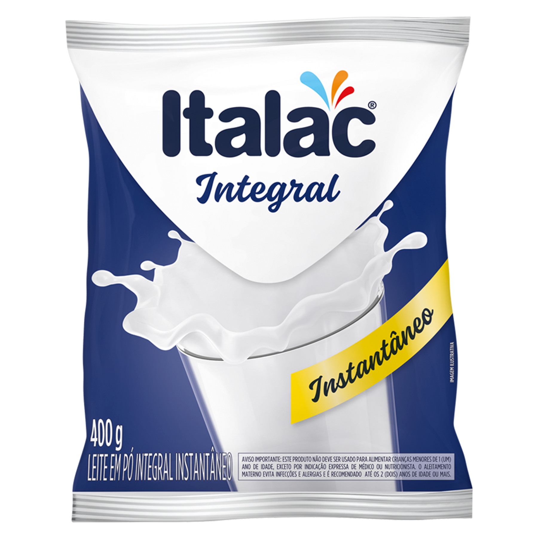 Leite Pó Integral Instantâneo Italac Pacote 400g